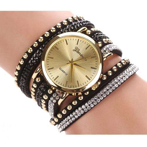 Ladies Stunning Rhinestone Wrap Watch